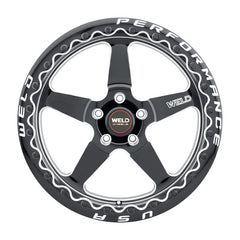 Weld Roue S904 17X10 Ventura Drag Beadlock 5X135 ET10 BS5.9 diamètre 87.1 - noir brillant usiné