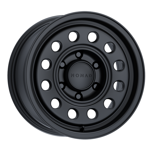 Nomad Roue N501SB Convoy 17x8.5 po / 5x150 / déport -10mm / alésage 110.3mm - noir satiné