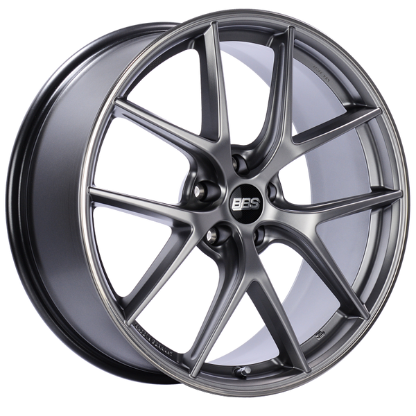 BBS Roue CI-R 20x8.5 5x120 ET32 à protège-jante poli - argent platine - PFS/agrafe 82mm requis