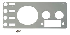 Kentrol Couvercle de jauges 77-86 Jeep CJ - argent poli