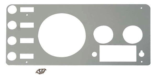 Kentrol Couvercle de jauges 77-86 Jeep CJ - argent poli