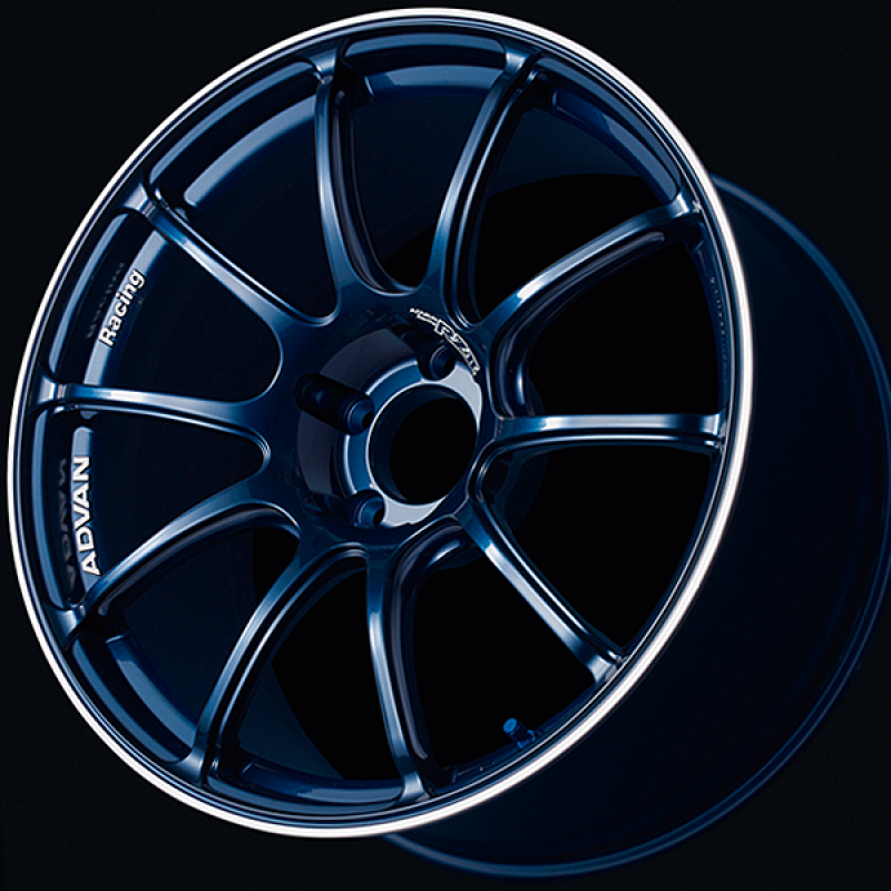 Advan Roue RZII 17x8.0 / +45 déport / 5x114.3 / 73mm alésage / bleu indigo Racing et anneau