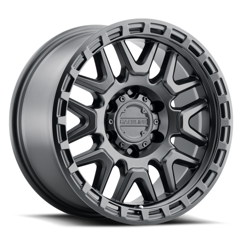 Raceline Roue 953B Krank 17x8.5 po / 6x120 / déport 0mm / alésage 67.1mm - noir satiné