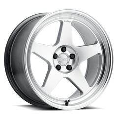 Kansei K12H Knp 17 X 8 in./ 5 X 100 BP/ 35Mmm Offset/ 73.1mm Bore- Hyper Silver w/ Machined Lip