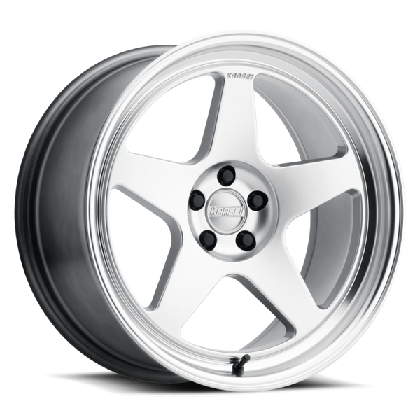 Kansei Roue K12 KNP 15x7 po / 4x100 / déport 0mm / alésage 73.1mm - argent Hyper lèvre usinée