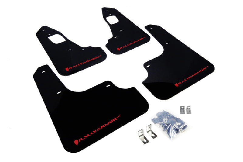 Rally Armor Garde-boue UR 08-17 Mitsubishi EVO X - noir avec logo rouge