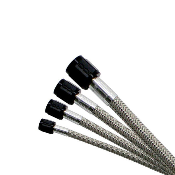 Nitrous Express Stainless Braided 18ft Sho Hose - Black