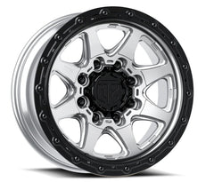 MTX Roue Spitfire 8 20x9 po / 8x180 / déport 0mm / alésage 125.2mm - usiné avec anneau noir