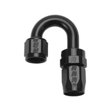 8AN ProClassic Swivel 180 Degree Tight Radius Hose End With Black Finish