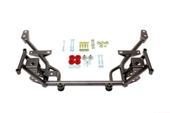 BMR Traverse K-Member avec support moteur abaissé de 1/2 po et supports de crémaillère standard 05-14 S197 Mustang - noir martelé