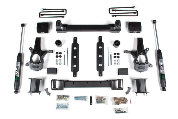 Zone Offroad 6.5" Lift Kit — Cast Steel, Strut Spacer, Nitro Series — 2014-2018 Chevy Silverado 1500 / GMC Sierra 1500, 2WD (ZONC33N)