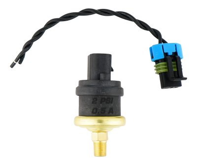 DeatschWerks 2psi 1/8th NPT Adjustable (1-3psi) Hobbs Switch with Pigtail (0.5A)