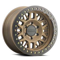 Raceline Roue à verrouillage de talon RT951B Ryno 17x9 po / 6x135 / déport -12mm / alésage 87.1mm - bronze avec anneau noir