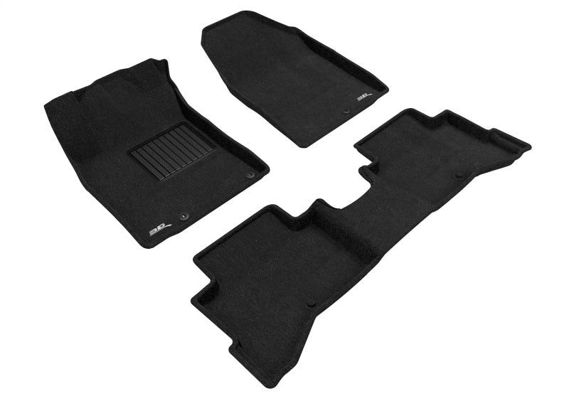 3D MAXpider Tapis de sol de 1re et 2e rangées Elegant 2017-2022 Kia Niro - noir