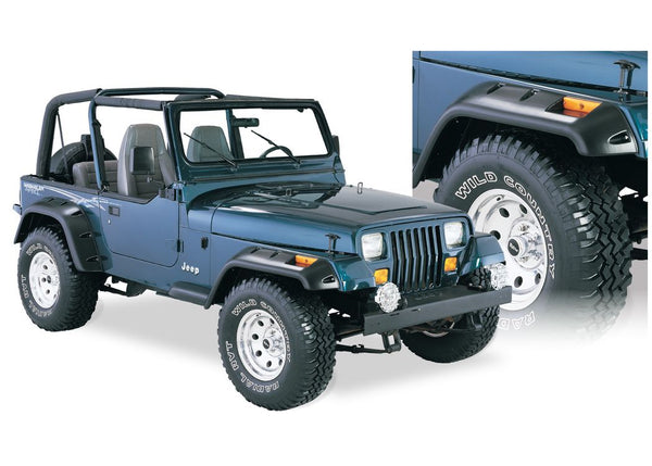 Bushwacker Fender Flares — 1987-1995 Jeep Wrangler YJ (10909-07)