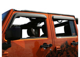 Rugged Ridge Window Visor 4PC SET BLACK - 1518 Renegade BU - image 2