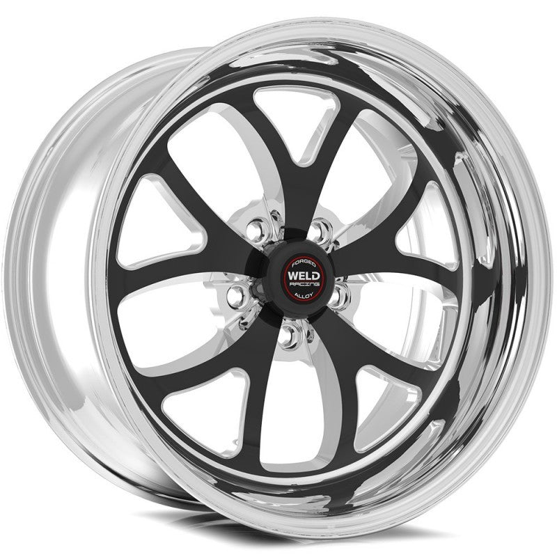 Weld Roue S76 20x9.0 / 5x5 / espacement arrière 5.75 po (plateau de montage haut), sans verrou de talon - noir