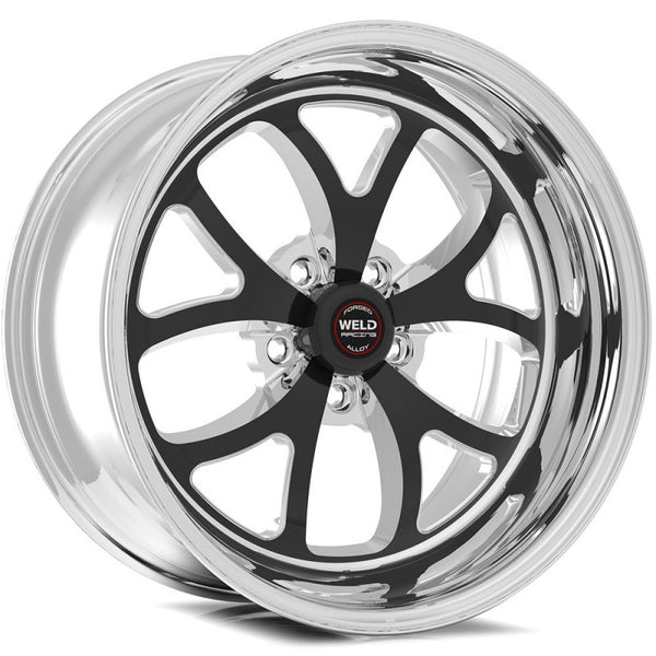 Weld Roue S76 20x9.0 / 5x5 / espacement arrière 5.75 po (plateau de montage haut), sans verrou de talon - noir