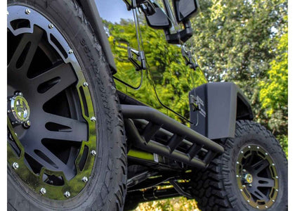 Rugged Ridge Side Armor 4Dr Textured Black JK 0716 Wranglerpair