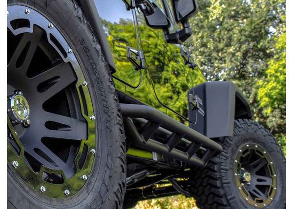 Rugged Ridge Side Armor 4Dr Textured Black JK 0716 Wranglerpair