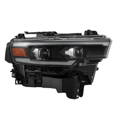 AlphaRex Phares à projecteur DEL Luxx avec éclairage d'activation/clignotant séquentiel/feux de jour Switchback 25-26 Dodge Ram 1500 - noir