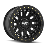 Dirty Life DT-3 17X9 6x139.7 -12 Offset - Satin Black w/ Simulated Beadlock