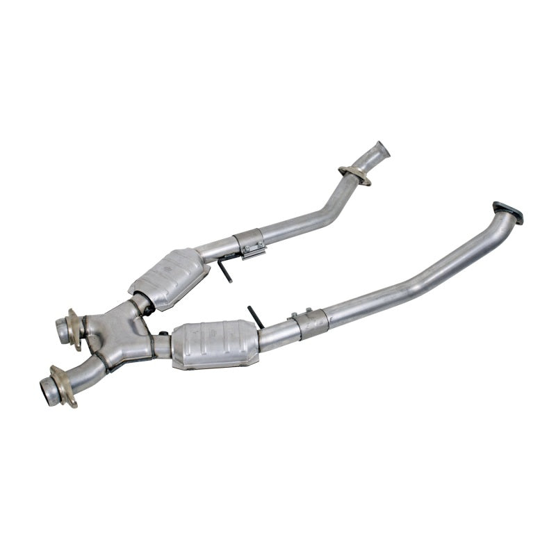 BBK Tuyau en X à haut débit avec convertisseurs catalytiques 96-98 Mustang 4.6 GT - 2-1/2
