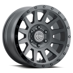 Icon Vehicle Dynamics Icon Alloys Compression Dbl Blk 18 X 9/6 X 5.5/0 Mm/5" Bs
