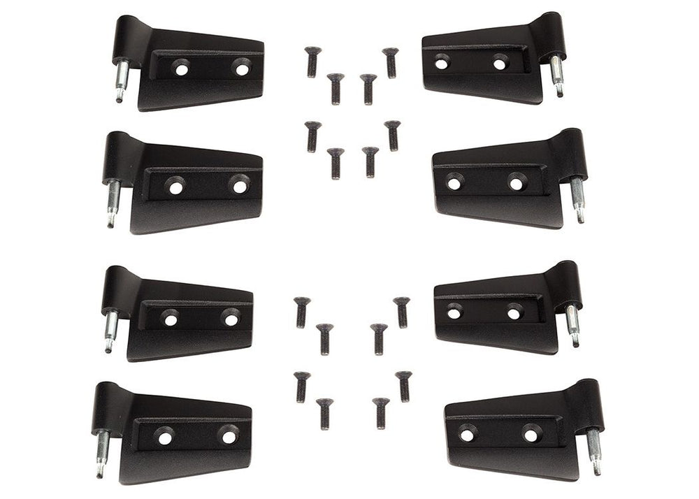 Rugged Ridge Door Hinge Kit 8 Piece - 2007-2018 Jeep Wrangler Unlimited JKU 4 Door