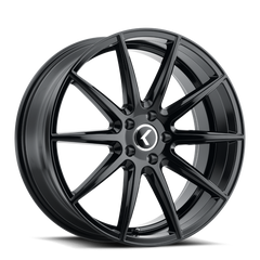 Kraze Roue KR194 Cosmos 20x8.5 / 5x108 / déport 38mm / moyeu 63.5mm - noir brillant