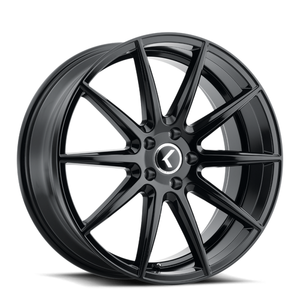 Kraze KR194 Cosmos 18x8 / 5x114.3 BP / 40mm Offset / 72.62mm Hub Gloss Black Wheel