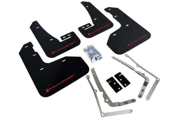 Rally Armor Garde-boue UR 15-17.5 MKVII VW Golf R - noir avec logo rouge