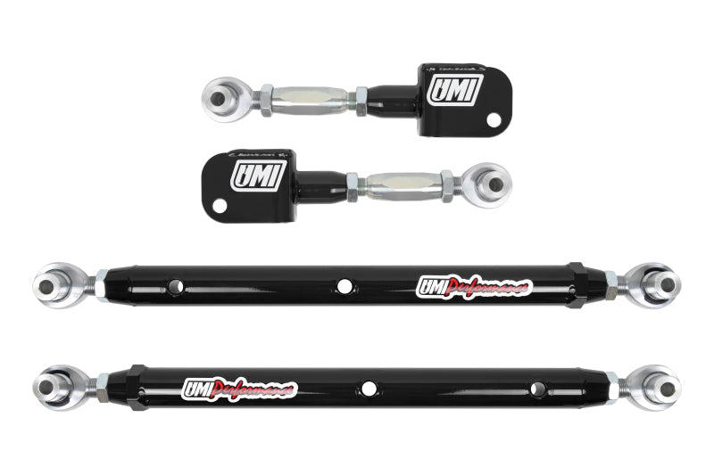 UMI Performance Bras de suspension arrière supérieurs et inférieurs à double réglage 68-72 GM A-Body