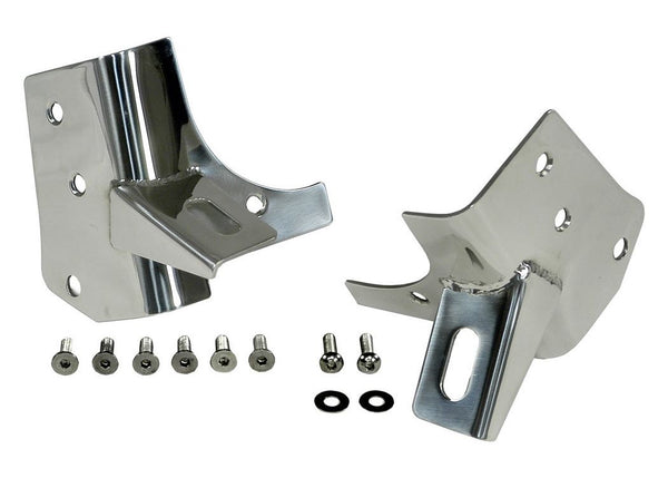 Rugged Ridge Windshield Hinge Light Bracket PAIR Stainless 9706 Wrangler