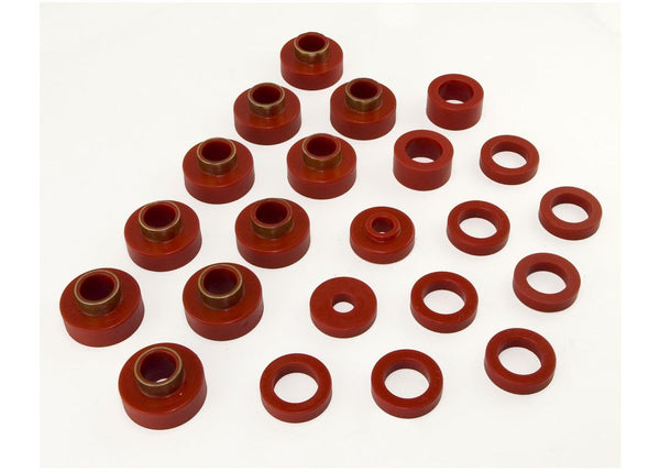 Rugged Ridge Body Mount Kit Red 8086 CJ7 22 Pieces