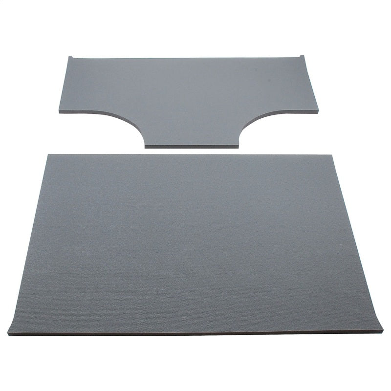 DEI Garniture de pavillon Boom Mat 03-06 Jeep Wrangler TJ 2 portes avec nacelles de haut-parleurs - 2 pièces - gris