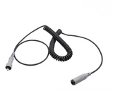 Rugged Radios Câble spiralé de rallonge STX STEREO pour casque d'écoute ou casque protecteur