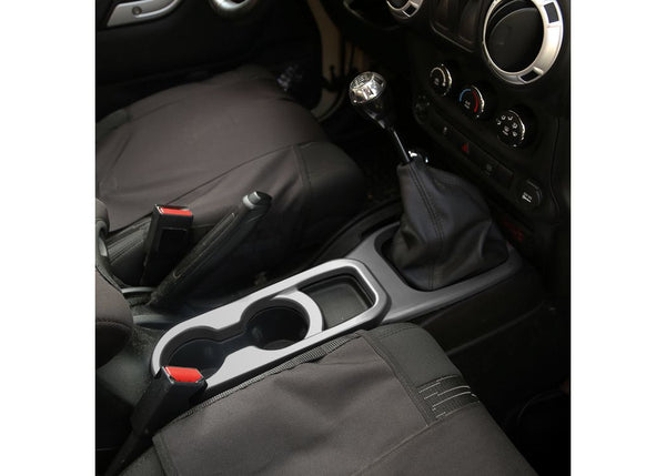 Rugged Ridge Console centrale porte-gobelets manuelle 2011-2016 Jeep Wrangler - charbon