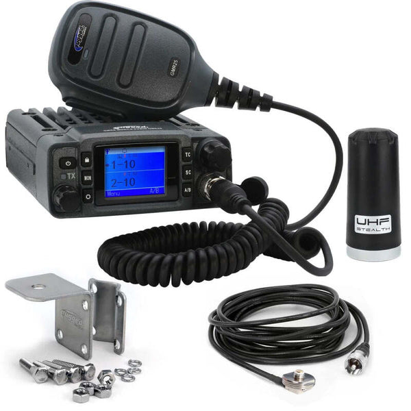 Rugged Radios Radio Kit Lite - GMR25 Waterproof GMRS Mobile Radio with Stealth Antenna