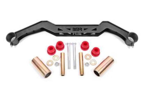 BMR Traverse de transmission TH350/PG/700R4/C4/C6/AOD/4L60 79-93 Ford Mustang - noir martelé