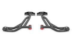 BMR 10-14 Ford Mustang / Shelby GT500 Non-Adj. Lower A-Arms (Poly/Delrin) - Black Hammertone