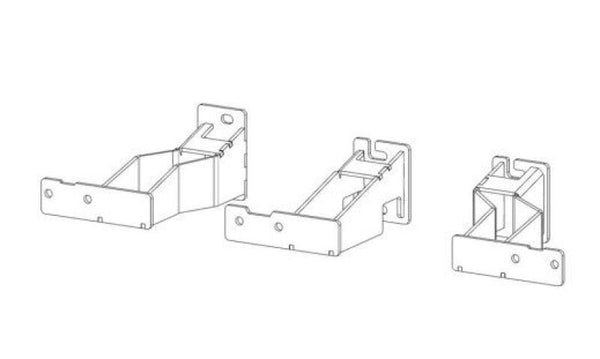 Go Rhino 2024-2026 Tacoma Double Cab Only Dominator Xtreme Frame Slider Mounting Brackets Only Textured Black
