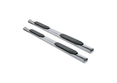 Go Rhino 4" O.E. Xtreme Polished Side Bars — Complete Kit with Mounting Brackets — 2015-2018 Ram 1500 & 2019-2024 Ram 1500 Classic (684439980PS)