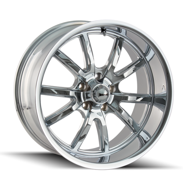 Ridler 650 20x8.5 / 5x120.65 BP / 0mm Offset / 83.82mm Hub Chrome Wheel