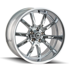 Ridler Roue 650 17x7 / 5x120.65 BP / déport 0mm / moyeu 83.82mm - chrome