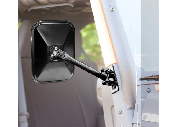 Rugged Ridge 9717 Wrangler TJ JK Quick Release Mirrorspairblackrectangular