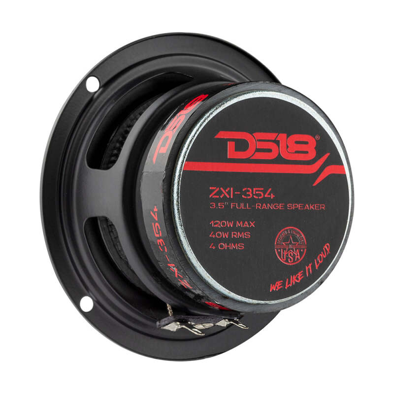 DS18 Haut-parleur pleine gamme 1 voie 3.5 po 40 watts RMS 4 ohms avec cônes en Kevlar