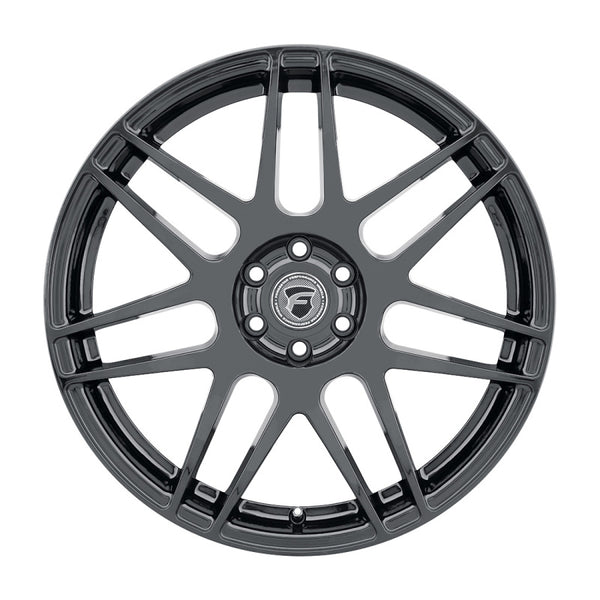 Forgestar Roue F14 18x8.5 / 5x120 / ET35 / 6.1 po BS - noir brillant