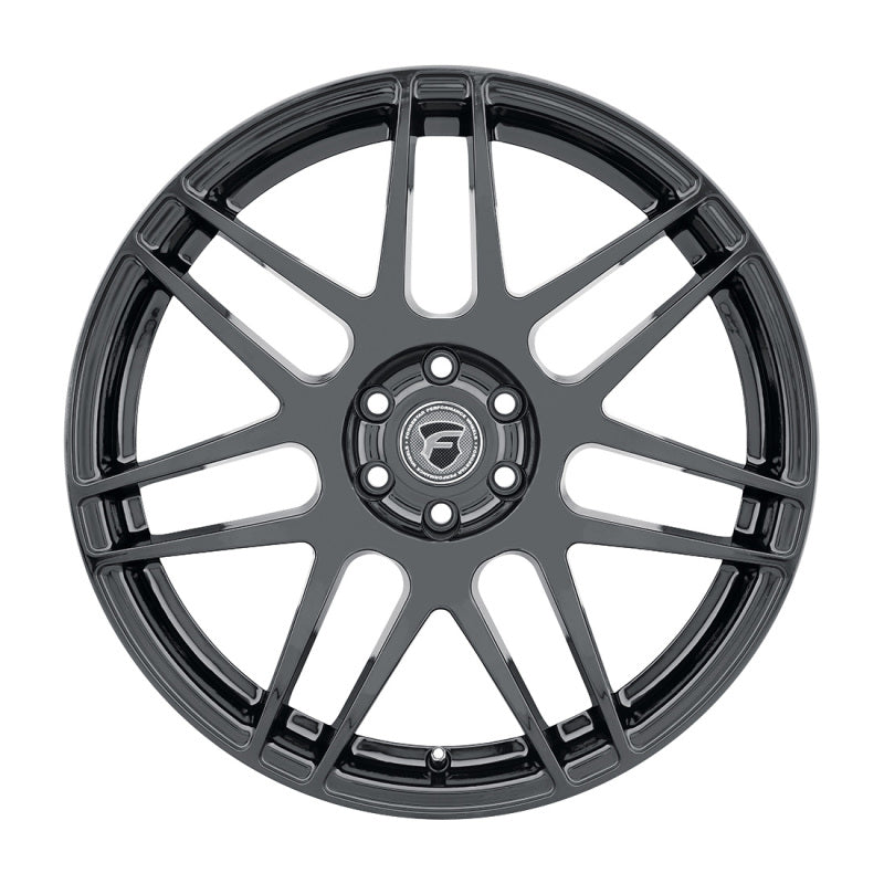 Forgestar Roue F14 17x9 / 5x114.3 / ET35 / 6.4 po BS - noir brillant