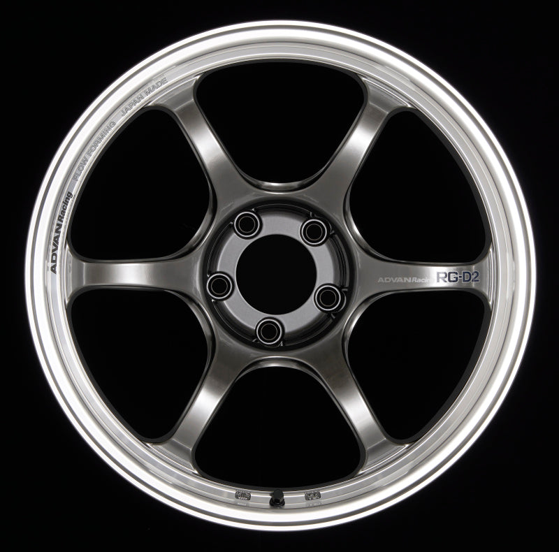 Advan Roue RG-D2 18x9.5 +35 5x114.3 - noir Racing Hyper usiné